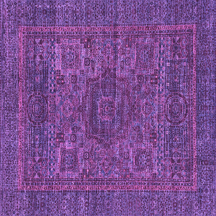 Square Abstract Purple Modern Rug, abs2362pur
