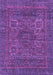 Machine Washable Abstract Purple Modern Area Rugs, wshabs2362pur