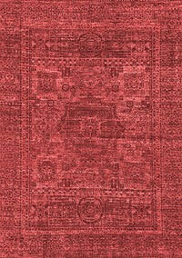 Abstract Red Modern Rug, abs2362red