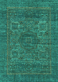 Abstract Turquoise Modern Rug, abs2362turq