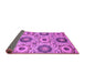 Sideview of Abstract Purple Modern Rug, abs2363pur