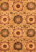 Machine Washable Abstract Orange Modern Area Rugs, wshabs2363org