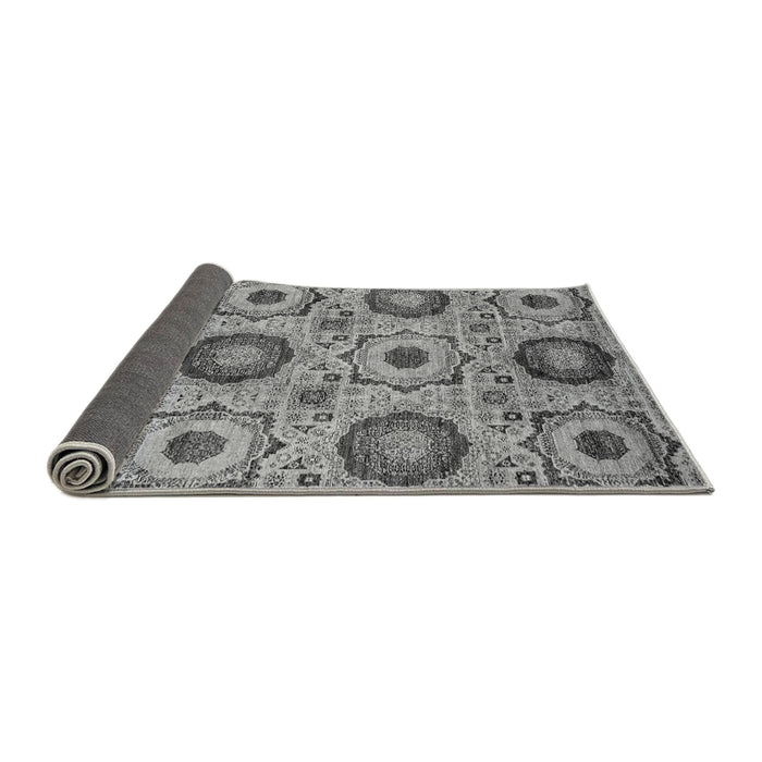 Sideview of Abstract Gray Modern Rug, abs2363gry