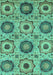 Abstract Turquoise Modern Rug, abs2363turq