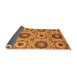 Sideview of Abstract Orange Modern Rug, abs2363org