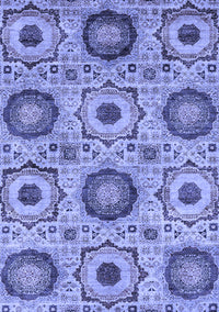 Abstract Blue Modern Rug, abs2363blu