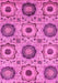 Machine Washable Abstract Pink Modern Rug, wshabs2363pnk