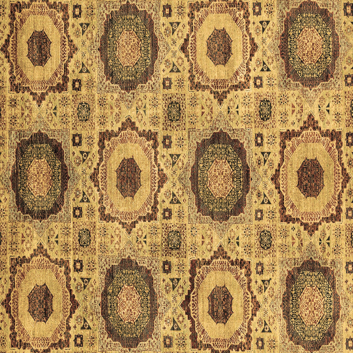 Square Abstract Brown Modern Rug, abs2363brn