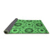 Sideview of Abstract Emerald Green Modern Rug, abs2363emgrn