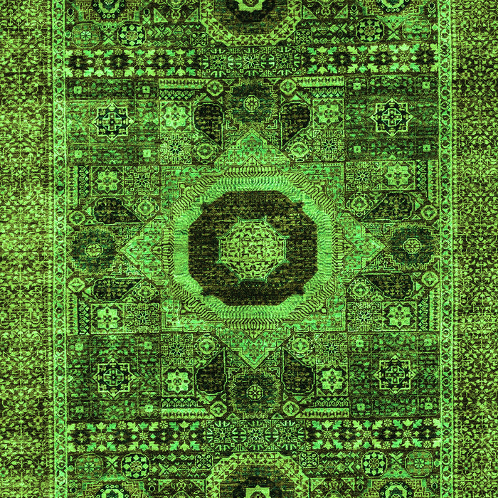 Abstract Green Modern Rug, abs2364grn