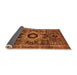 Sideview of Abstract Orange Modern Rug, abs2364org