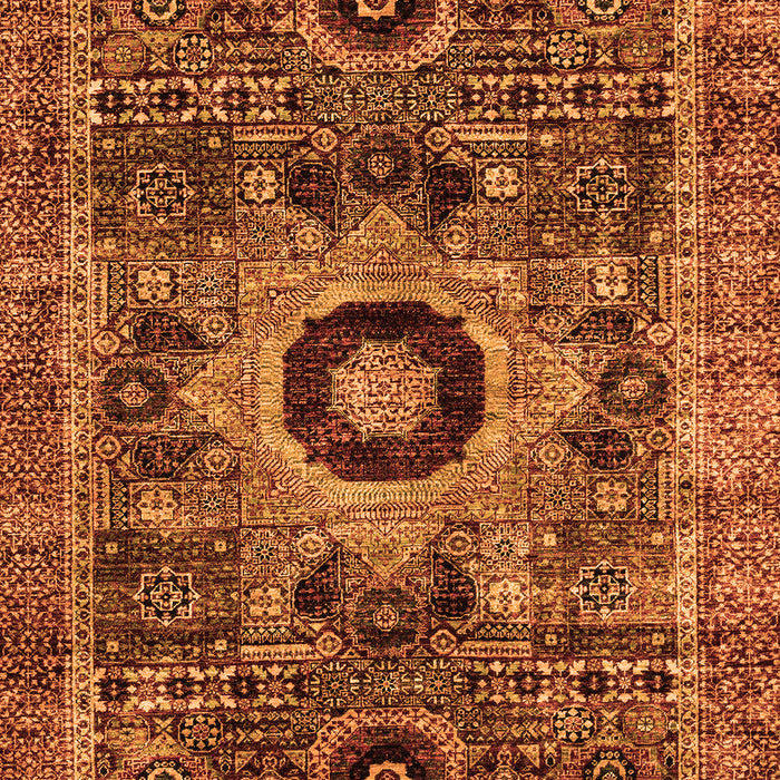 Abstract Orange Modern Rug, abs2364org