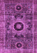 Machine Washable Abstract Purple Modern Area Rugs, wshabs2364pur