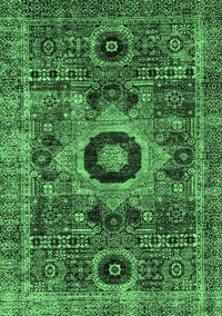 Abstract Emerald Green Modern Rug, abs2364emgrn