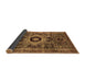 Sideview of Abstract Brown Modern Rug, abs2364brn