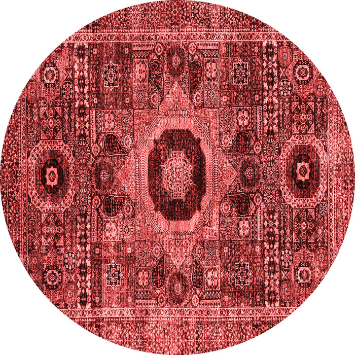 Abstract Red Modern Rug, abs2364red