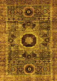 Abstract Yellow Modern Rug, abs2364yw