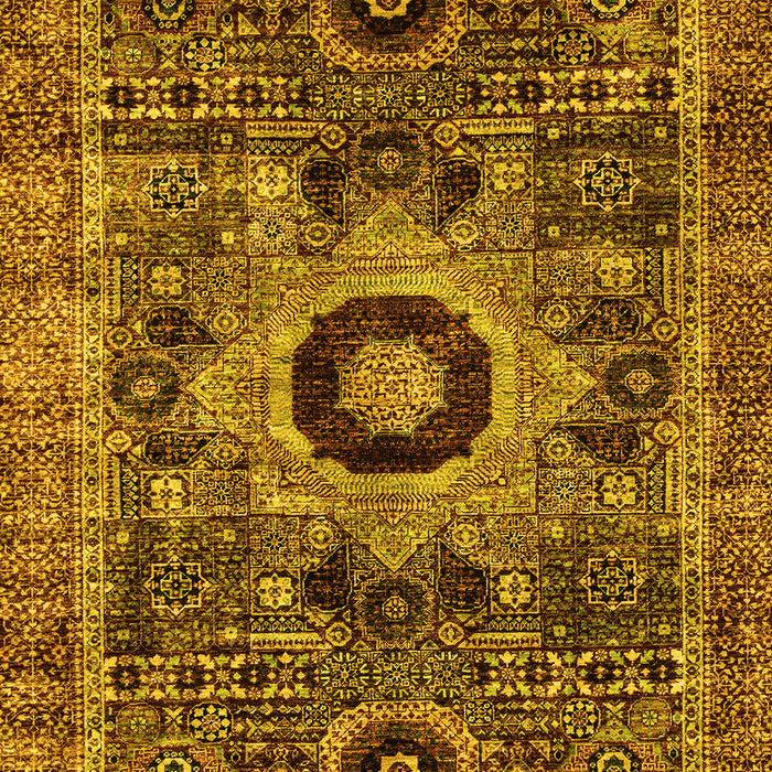 Abstract Yellow Modern Rug, abs2364yw