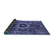 Sideview of Abstract Blue Modern Rug, abs2364blu