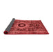 Abstract Red Modern Area Rugs