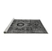 Sideview of Machine Washable Abstract Gray Modern Rug, wshabs2364gry