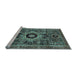 Sideview of Machine Washable Abstract Light Blue Modern Rug, wshabs2364lblu