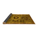 Sideview of Abstract Yellow Modern Rug, abs2364yw