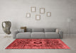 Modern Red Washable Rugs