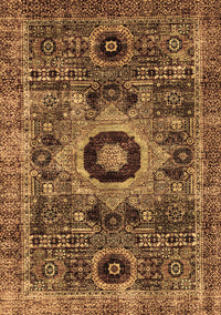 Abstract Brown Modern Rug, abs2364brn