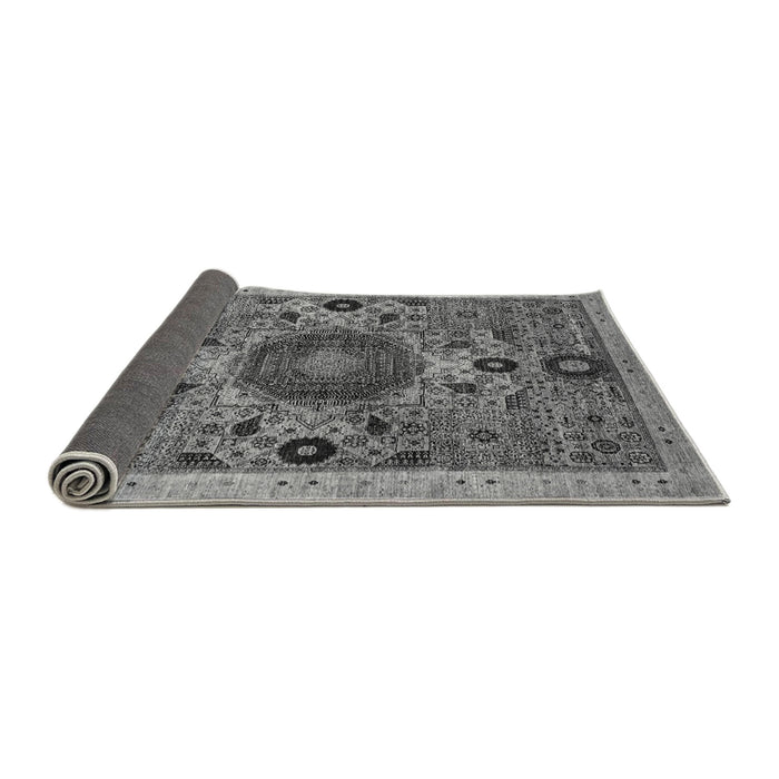 Sideview of Abstract Gray Modern Rug, abs2365gry