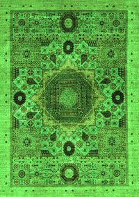 Abstract Green Modern Rug, abs2365grn