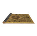 Sideview of Abstract Brown Modern Rug, abs2365brn