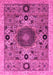 Machine Washable Abstract Pink Modern Rug, wshabs2365pnk