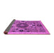 Sideview of Abstract Purple Modern Rug, abs2365pur