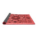 Abstract Red Modern Area Rugs