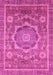 Machine Washable Abstract Pink Modern Rug, wshabs2366pnk