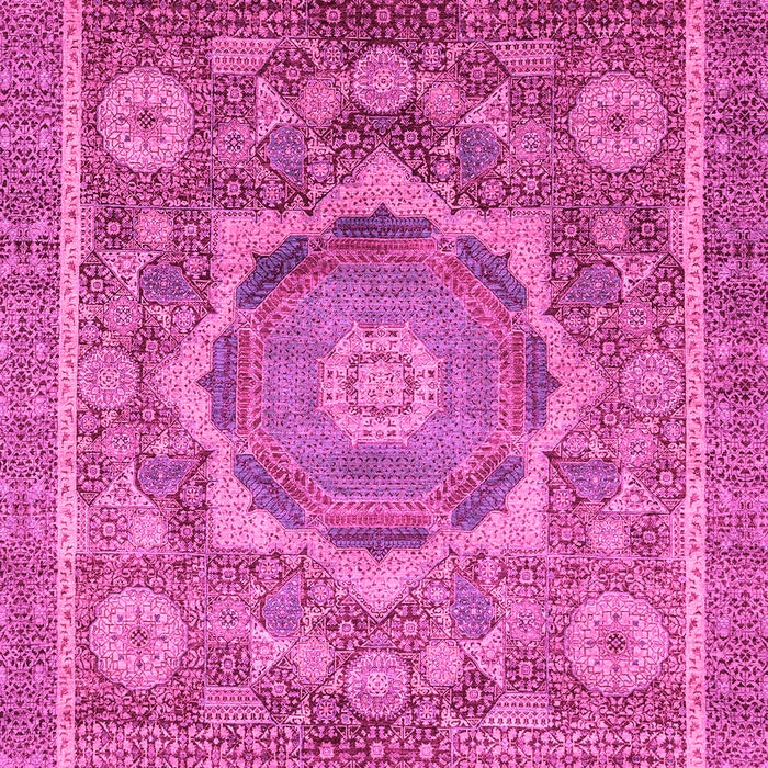 Machine Washable Abstract Pink Modern Rug, wshabs2366pnk
