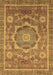 Machine Washable Abstract Brown Modern Rug, wshabs2366brn