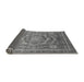 Sideview of Abstract Gray Modern Rug, abs2366gry