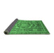 Sideview of Abstract Emerald Green Modern Rug, abs2366emgrn