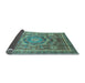 Sideview of Abstract Light Blue Modern Rug, abs2366lblu