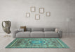 Machine Washable Abstract Light Blue Modern Rug in a Living Room, wshabs2366lblu