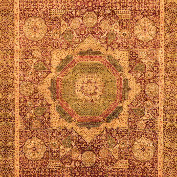 Machine Washable Abstract Orange Modern Area Rugs, wshabs2366org