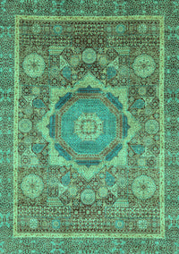 Abstract Turquoise Modern Rug, abs2366turq