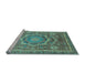 Sideview of Machine Washable Abstract Light Blue Modern Rug, wshabs2366lblu