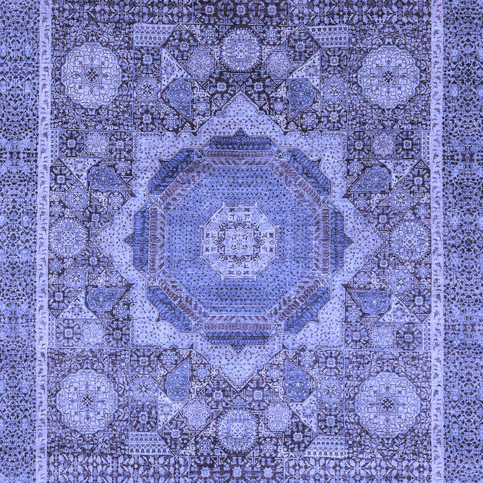 Abstract Blue Modern Rug, abs2366blu