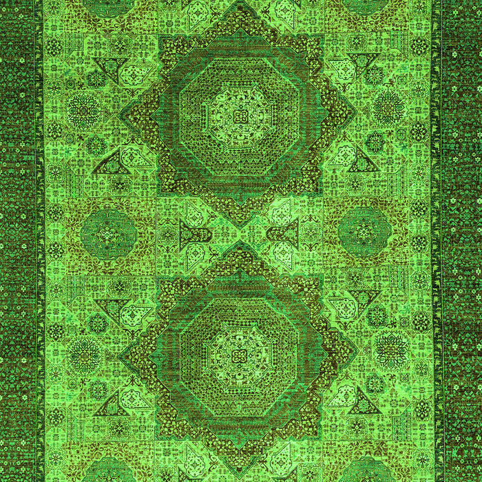 Abstract Green Modern Rug, abs2367grn