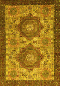 Abstract Yellow Modern Rug, abs2367yw