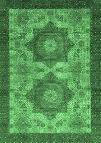 Abstract Emerald Green Modern Rug, abs2367emgrn