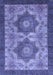 Abstract Blue Modern Rug, abs2367blu